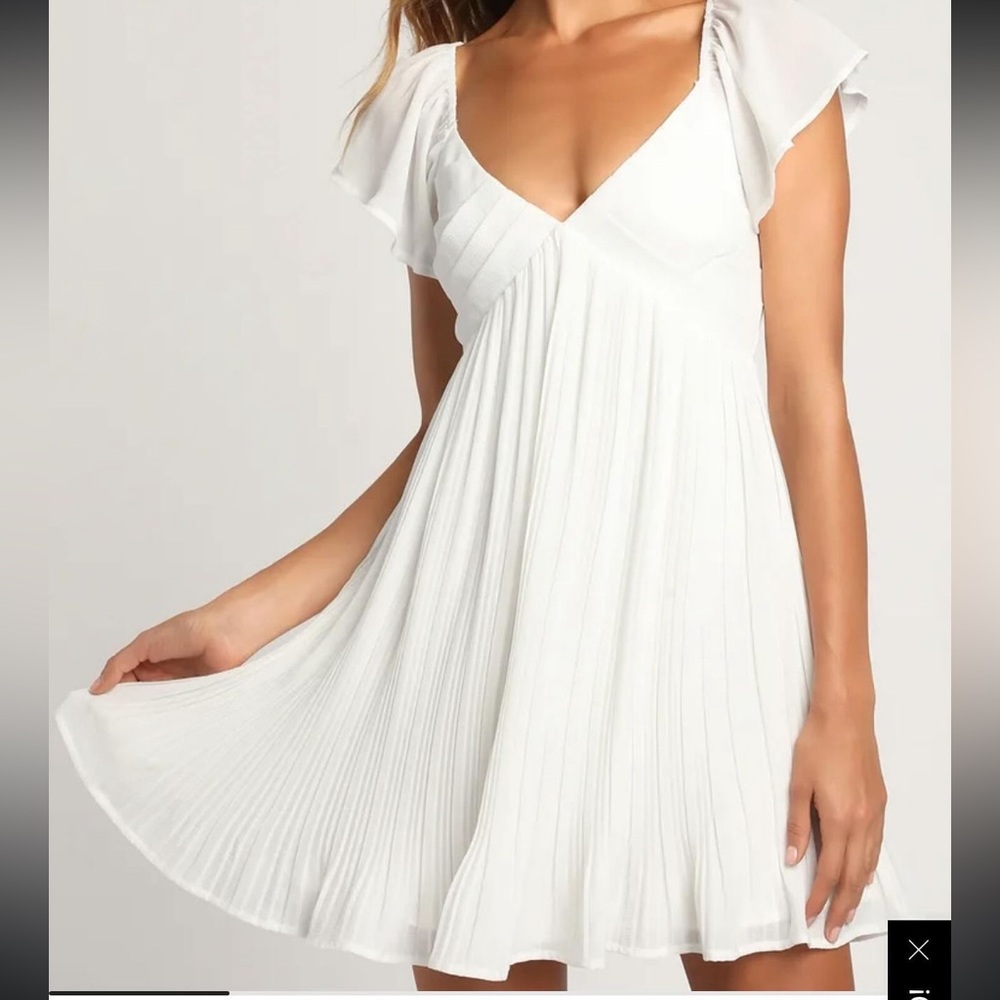white lulus dress! size S